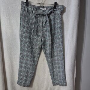 LOFT Men's Blue Plaid Chinos